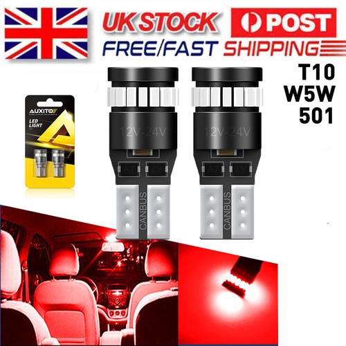 Red t10 led car side - car,