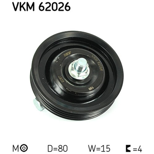Tensioner pulley ribbed - tensioner, pulley,