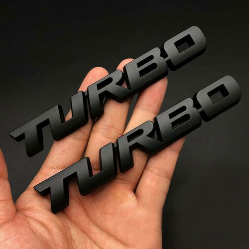 Black turbo letter - 2x, 3d