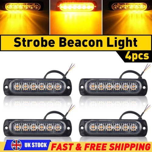4pcs 6led strobe marker - 6led,