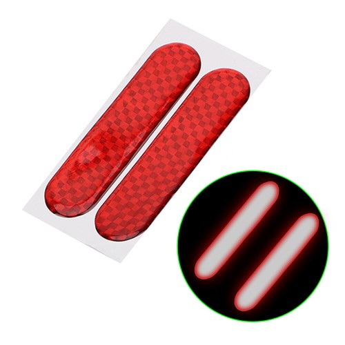 2pcs red reflective safety - 2pcs,
