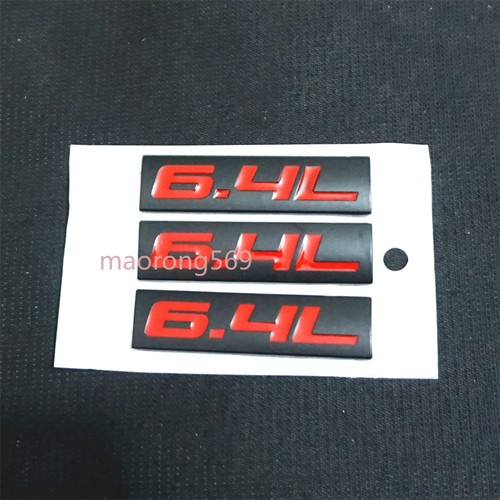 Red black matte metal - red, 6.4l