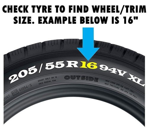 Wheel trims hub caps - 4x, 14"