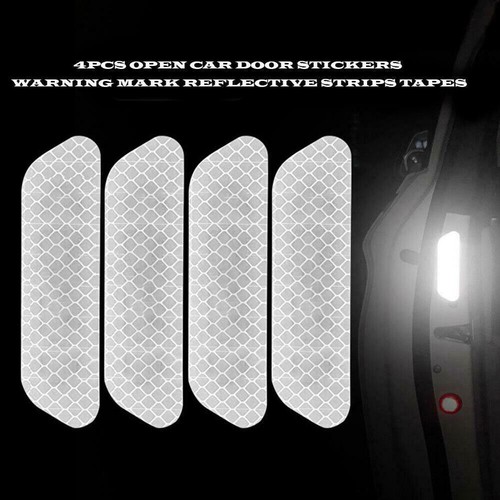 Reflective white sticker - white,