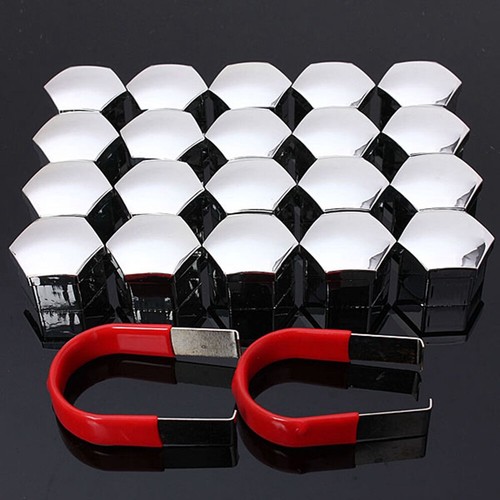 Silver chrome caps covers - silver,