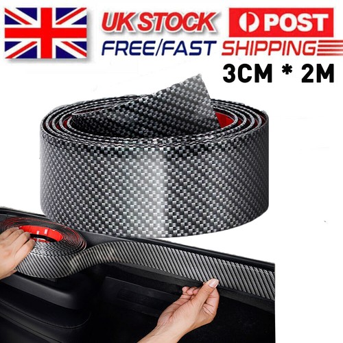 Carbon fiber car door scuff - fiber,