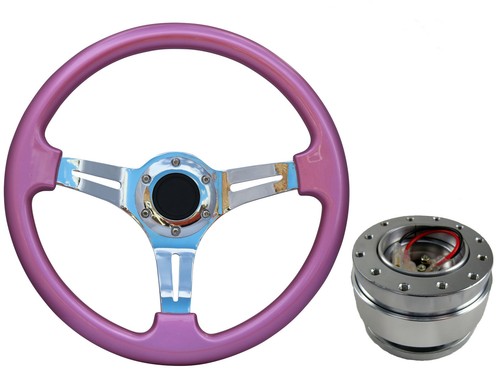 Pink chrome steering - pink, ts