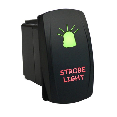 Rocker switch 12v 624gr strobe - 624gr,
