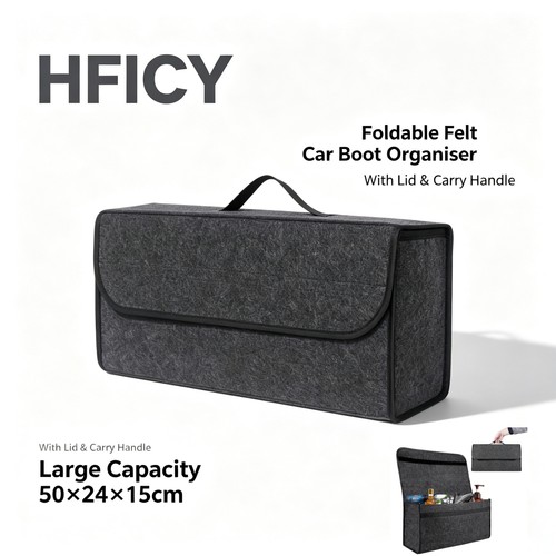 Collapsible felt car boot - felt,