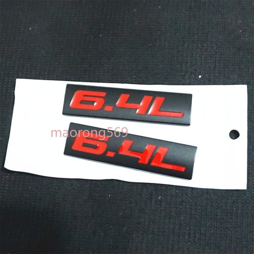Red black matte metal - red, 6.4l