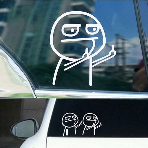 Funny two middle finger vinyl - funny,