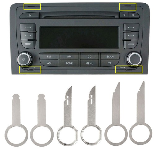 6pcs car radio removal - car, key