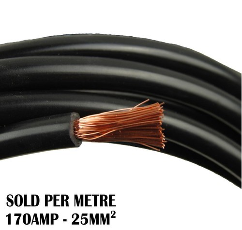 Black battery cable 170 - 1m,
