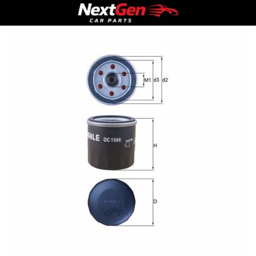 Oil filter mahle oc1566 for - oc1566,