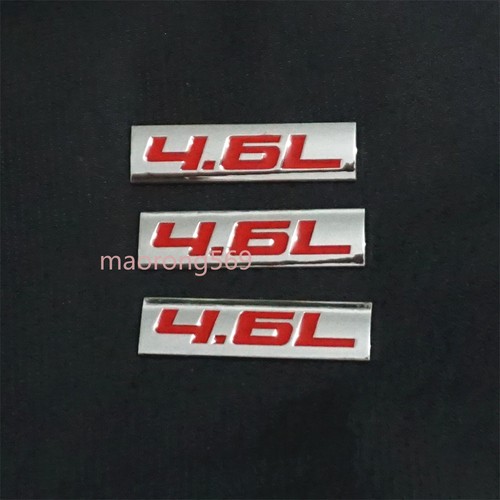 Red silver 6l chrome - 3x, 4.6l
